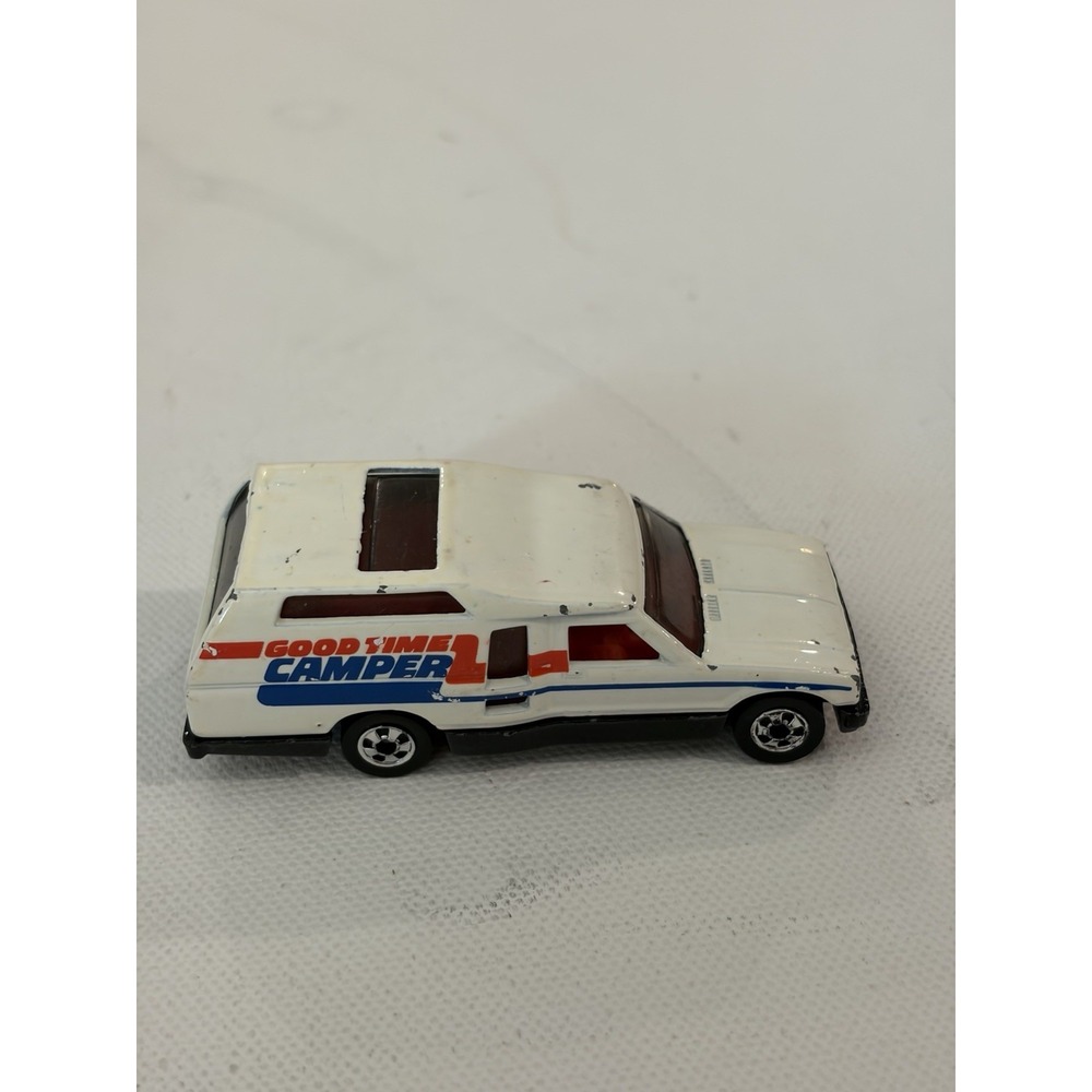 Vintage 1984 Hot Wheels Minitrek Good Time Camper RV White Malaysia 1:64 Scale